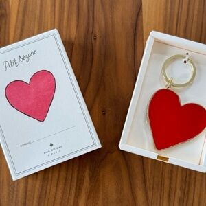 New in box Sezane Heart Keychain or bag charm